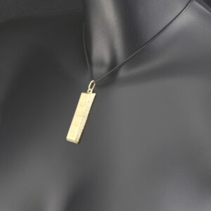 9ct Yellow Gold Ingot Pendant