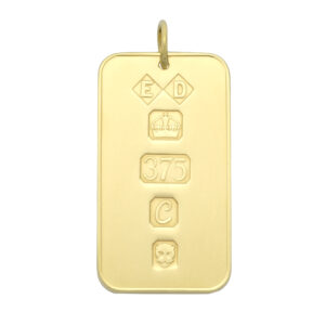 9ct Yellow Gold Ingot Pendant