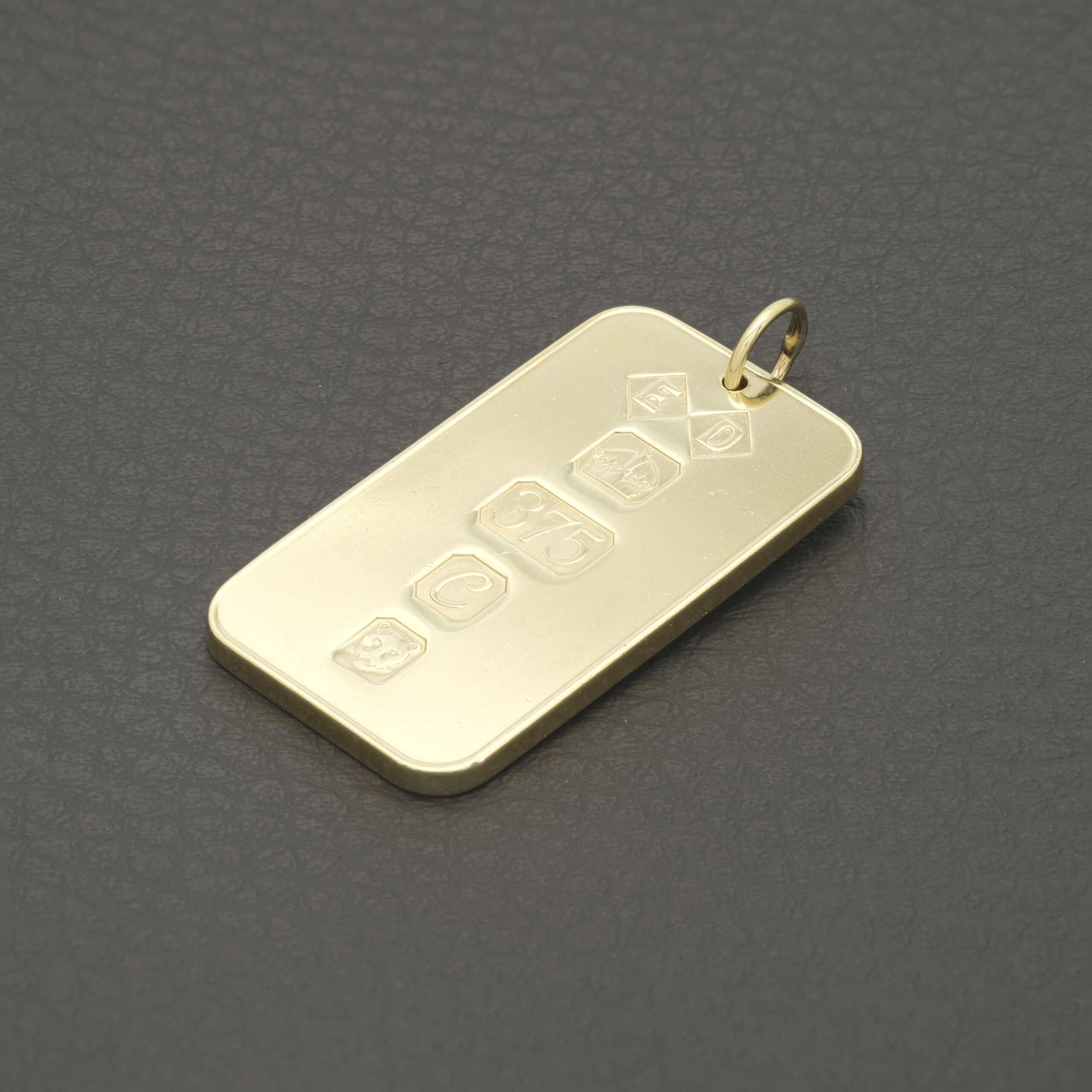 9ct Yellow Gold Ingot Pendant - Image 2
