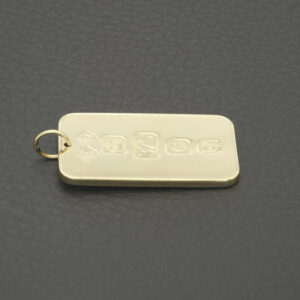 9ct Yellow Gold Ingot Pendant