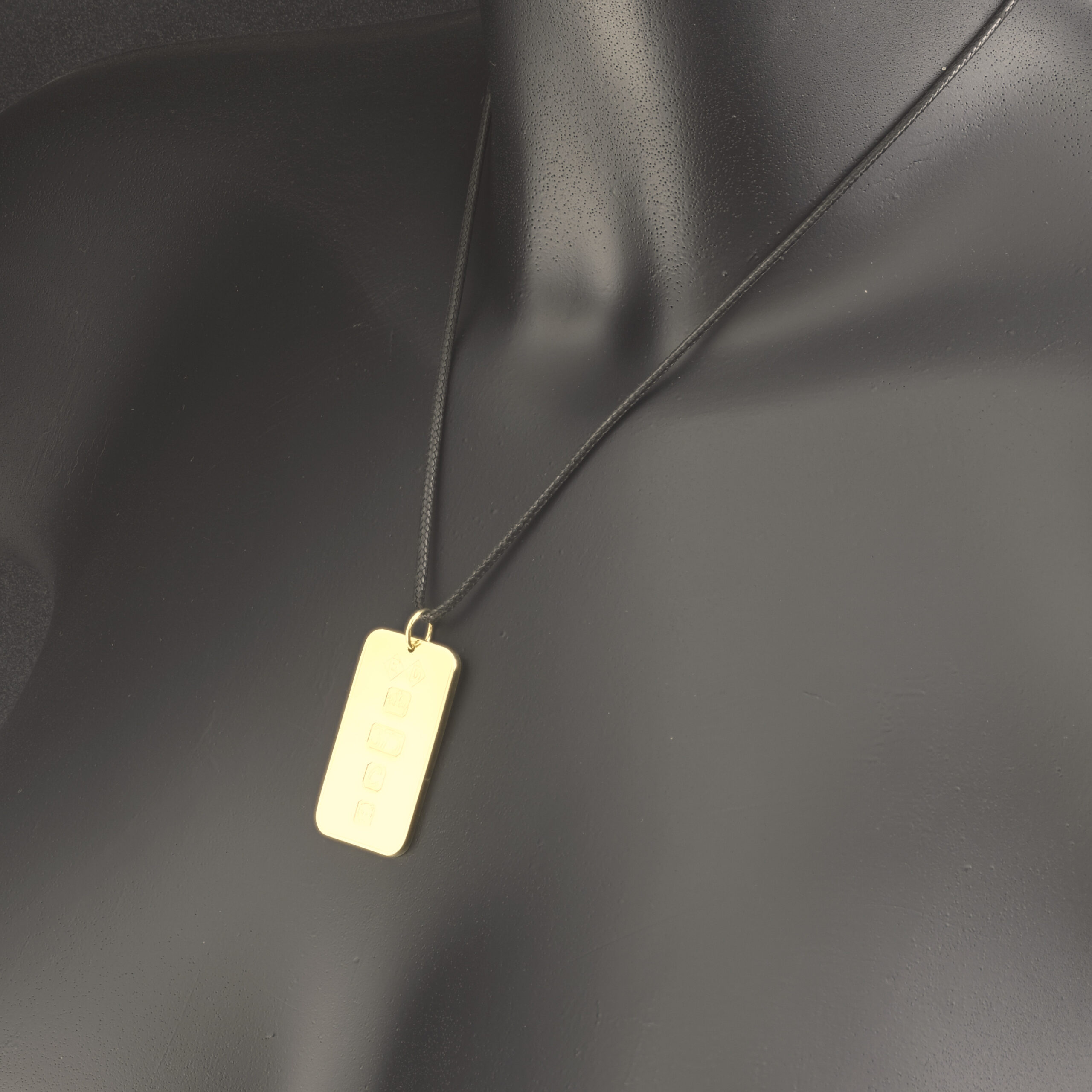 9ct Yellow Gold Ingot Pendant - Image 4