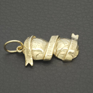 9ct Yellow Gold Football Pendant