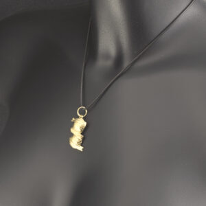 9ct Yellow Gold Football Pendant