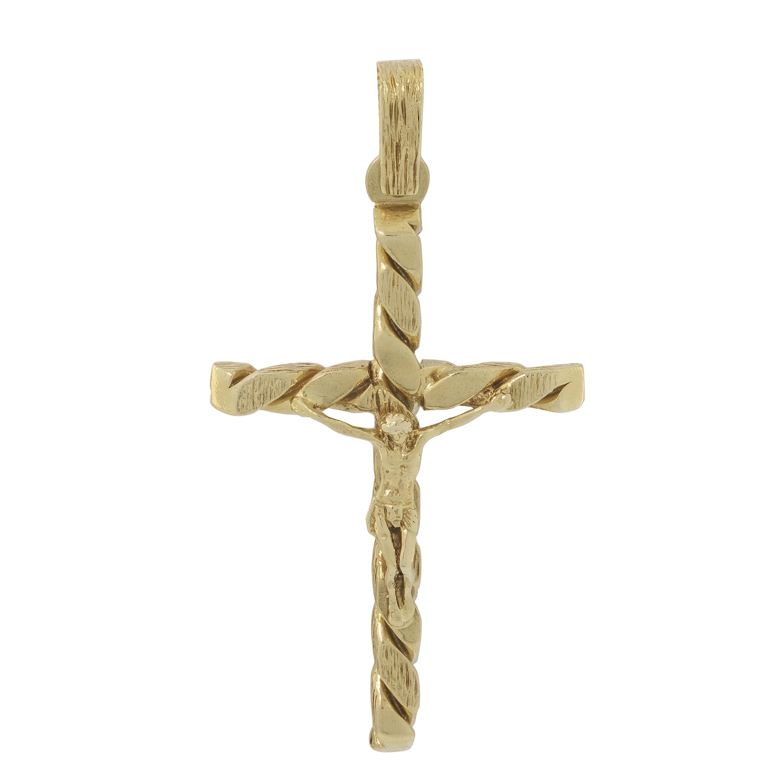 9ct Yellow Gold Crucifix Pendant