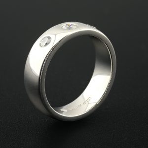 Platinum 0.65ct Diamond Wedding Band