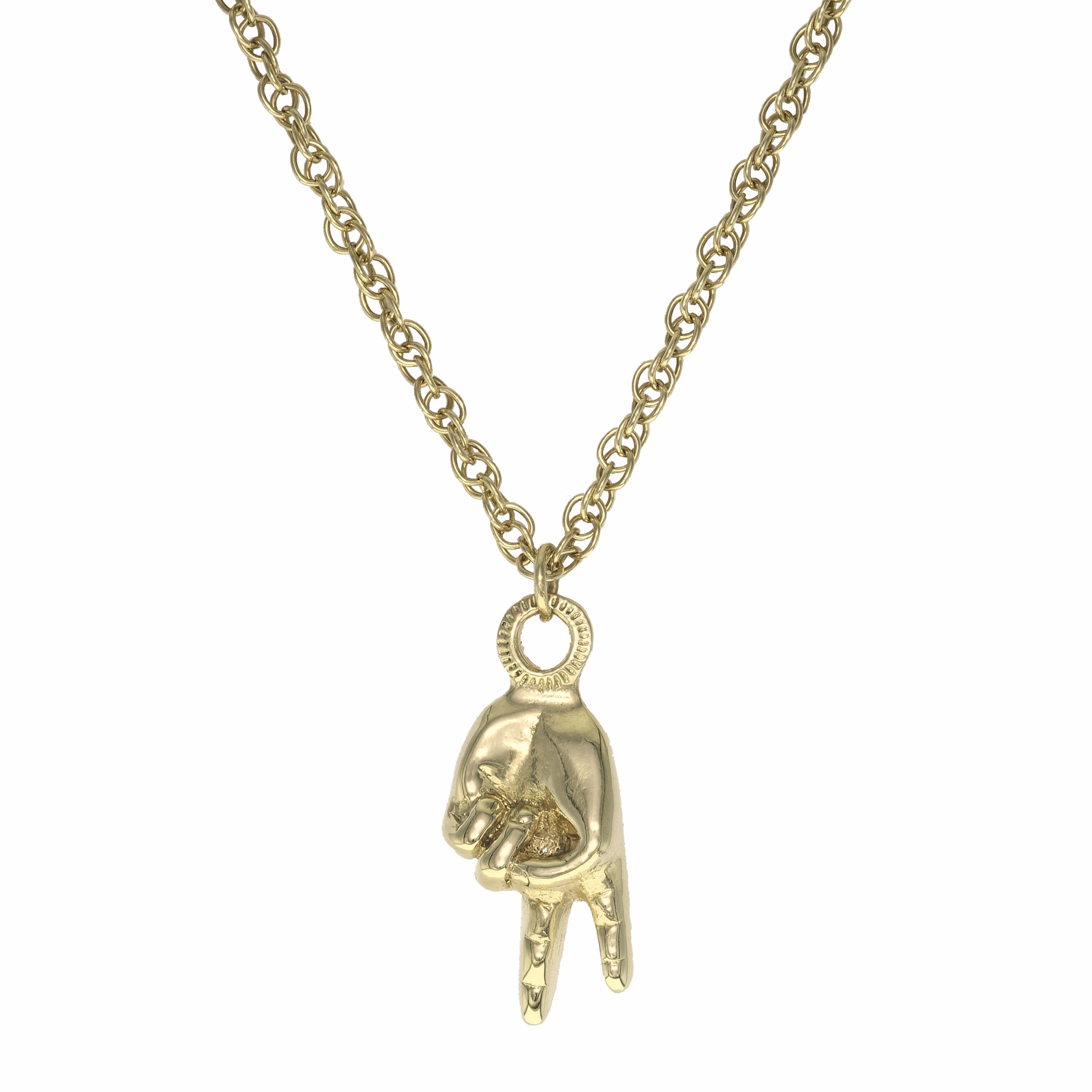 9ct Yellow Gold Prince Of Wales Chain 31"4mm & Peace Pendant