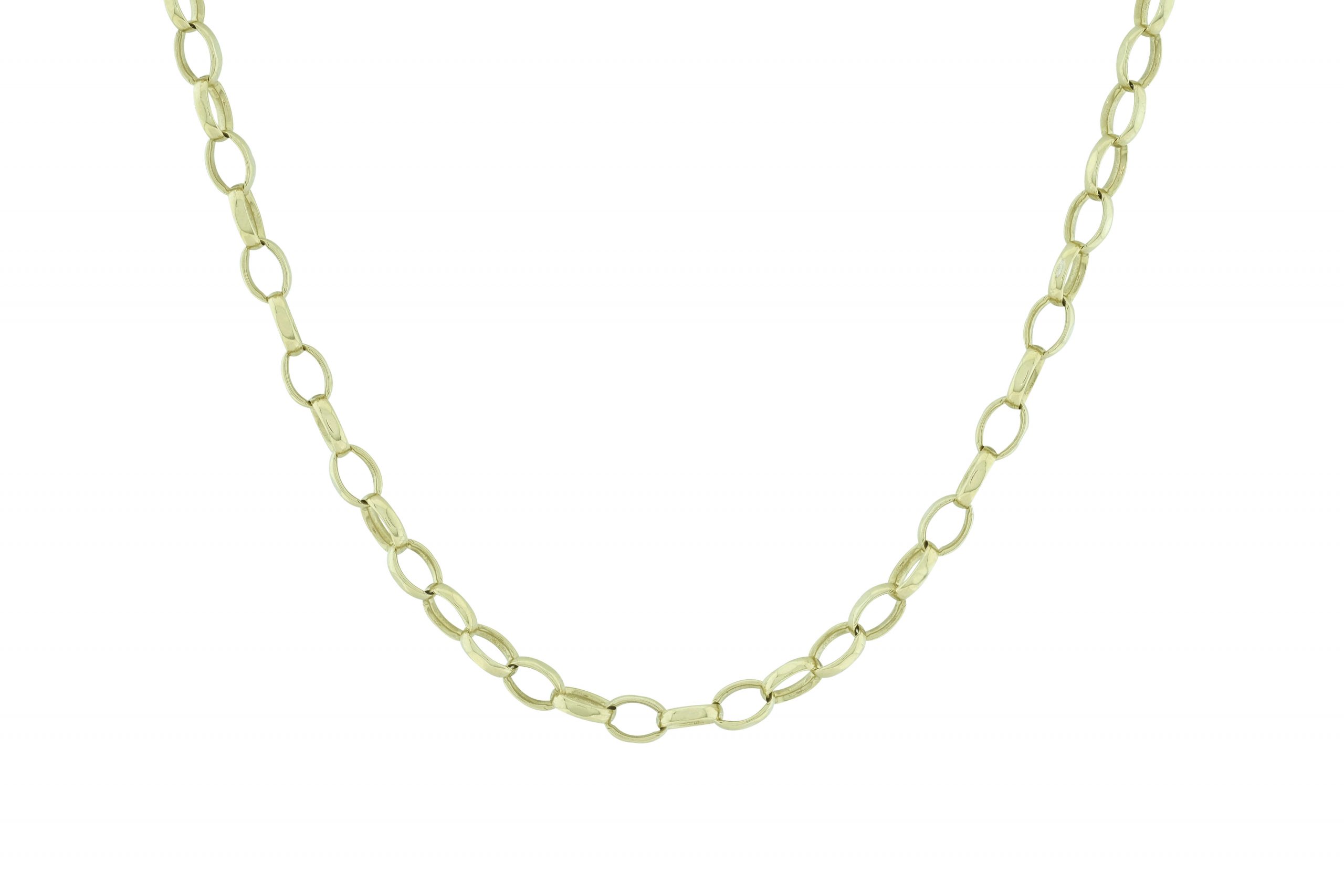 9ct Yellow Gold Belcher Chain 30" 5mm