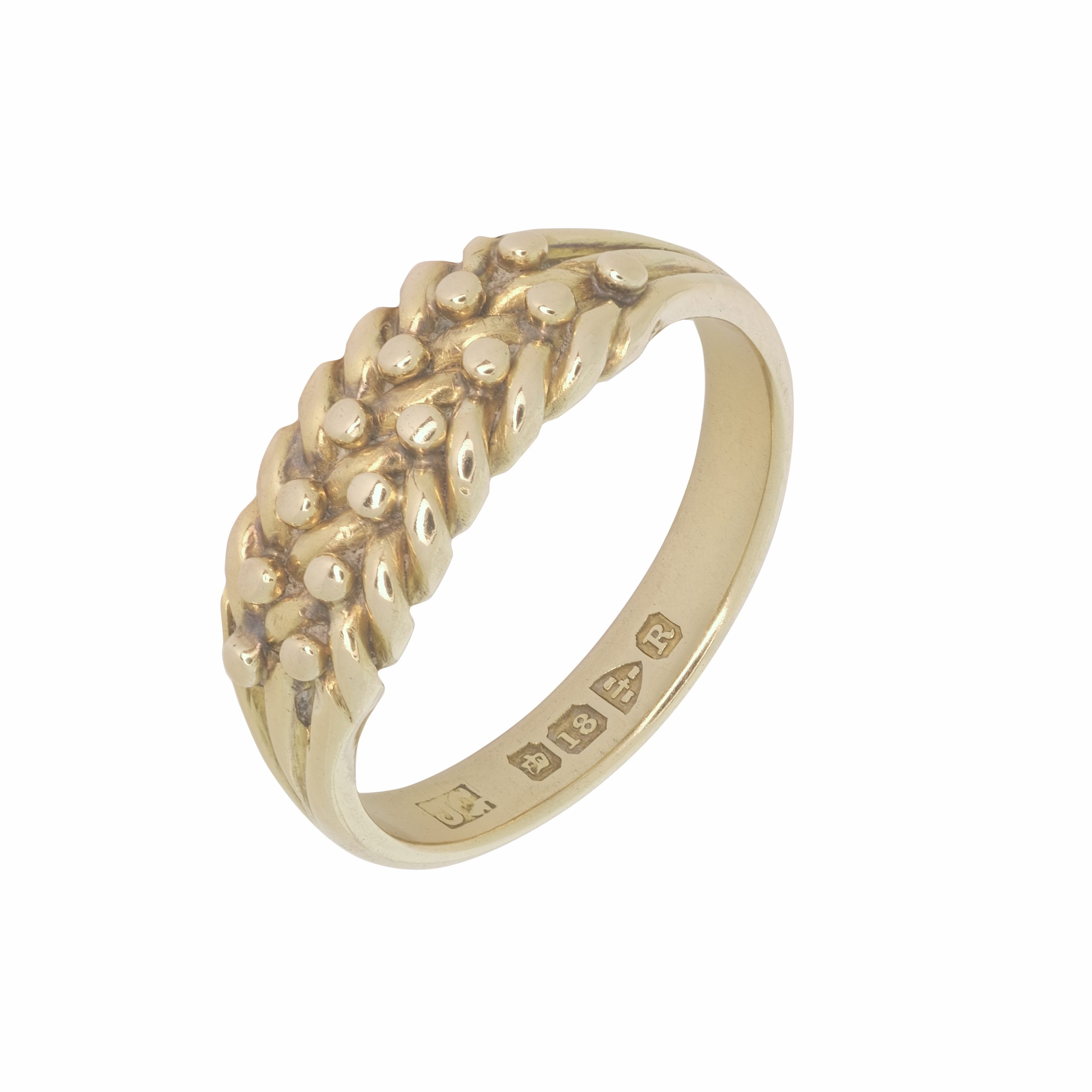 18ct Yellow Gold Keeper Ring