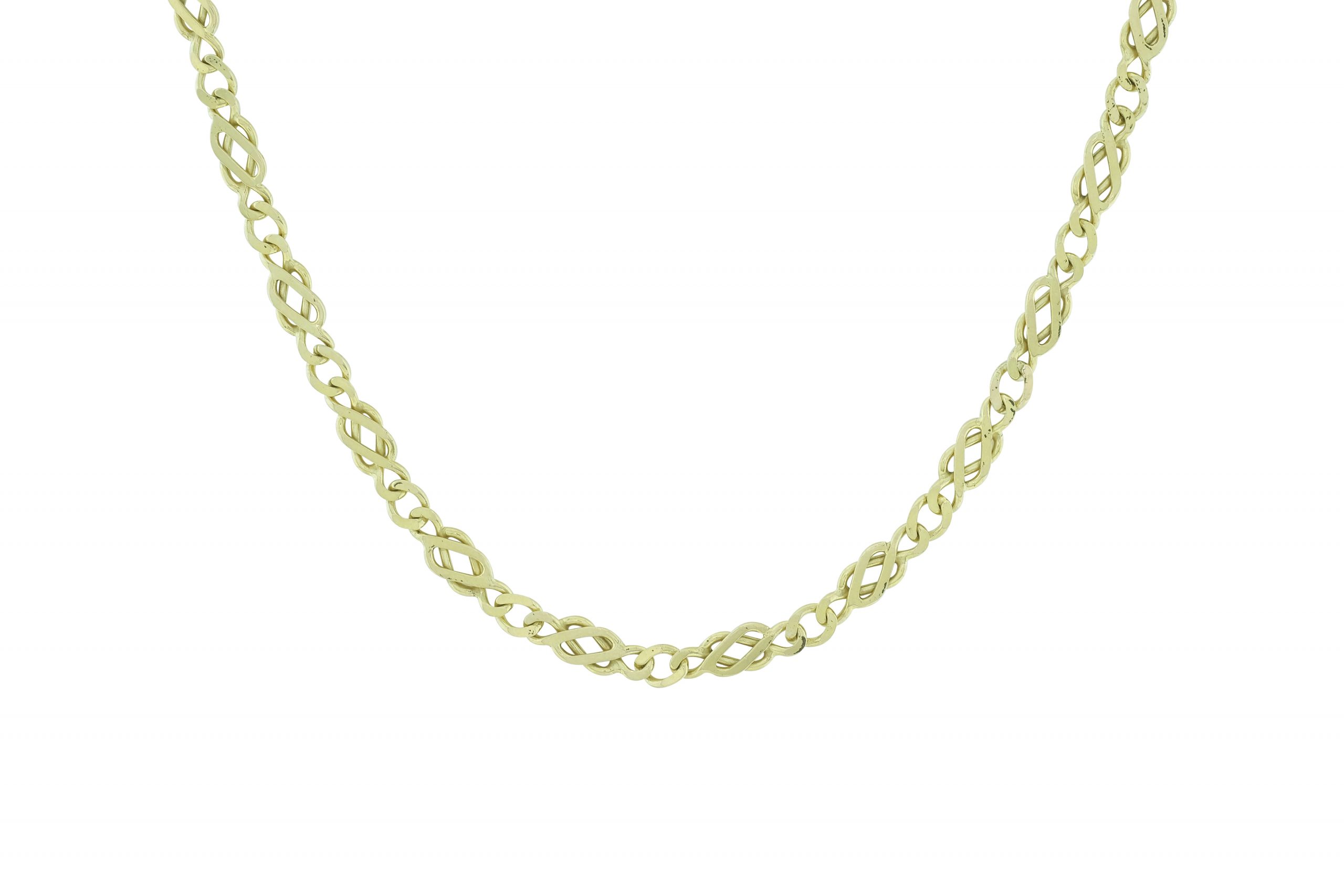 9ct Yellow Gold Fancy Link Chain 30.5" 5mm