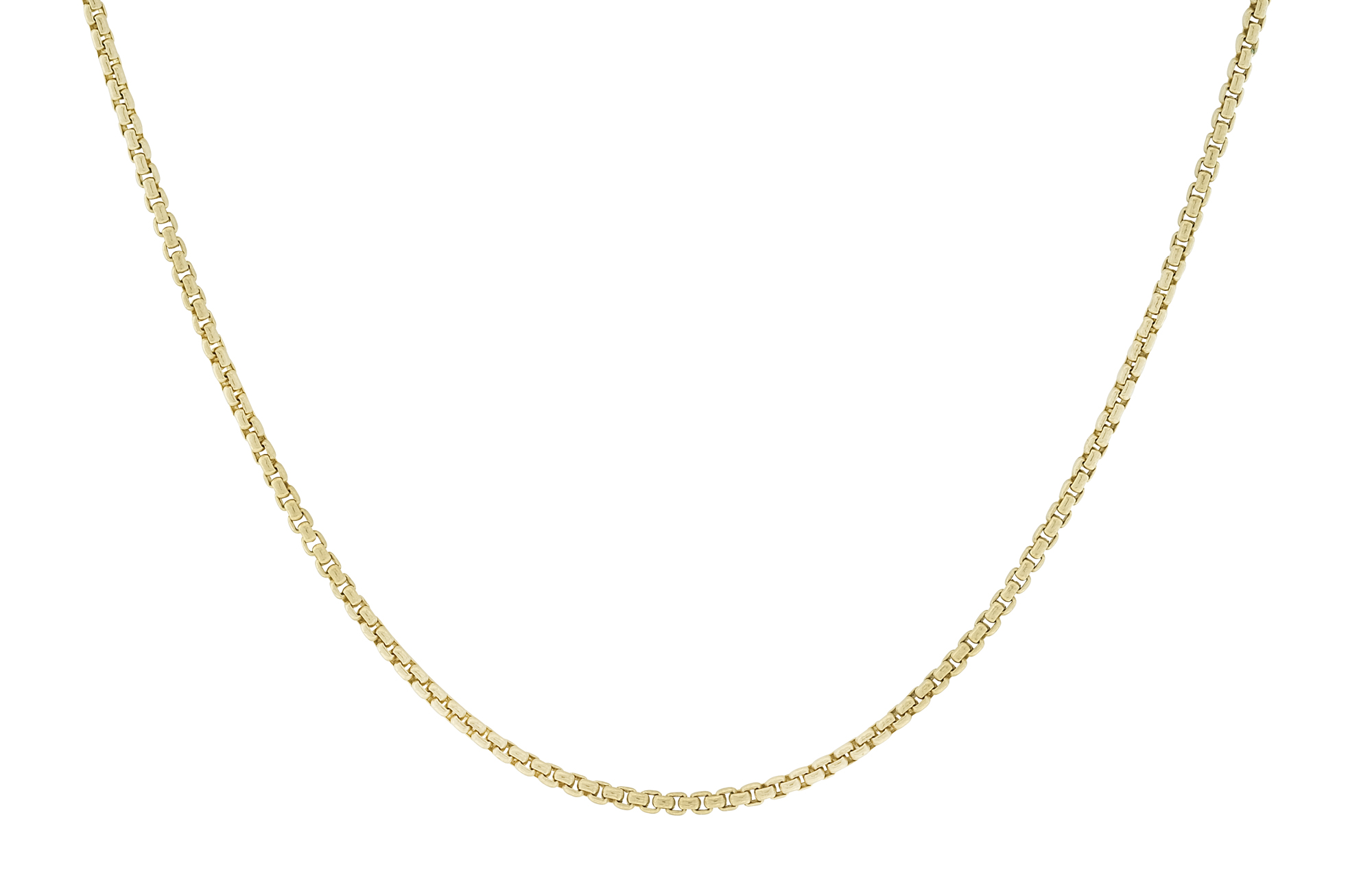 9ct Yellow Gold Box Chain 16" 2mm