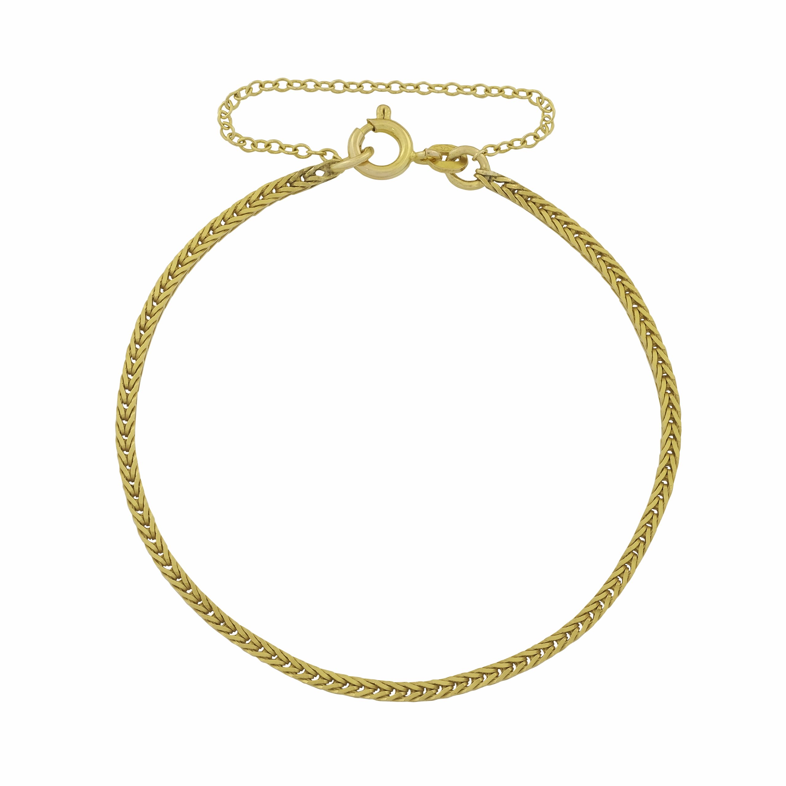 9ct Yellow Gold Franco Bracelet 7.0″ 2.0mm