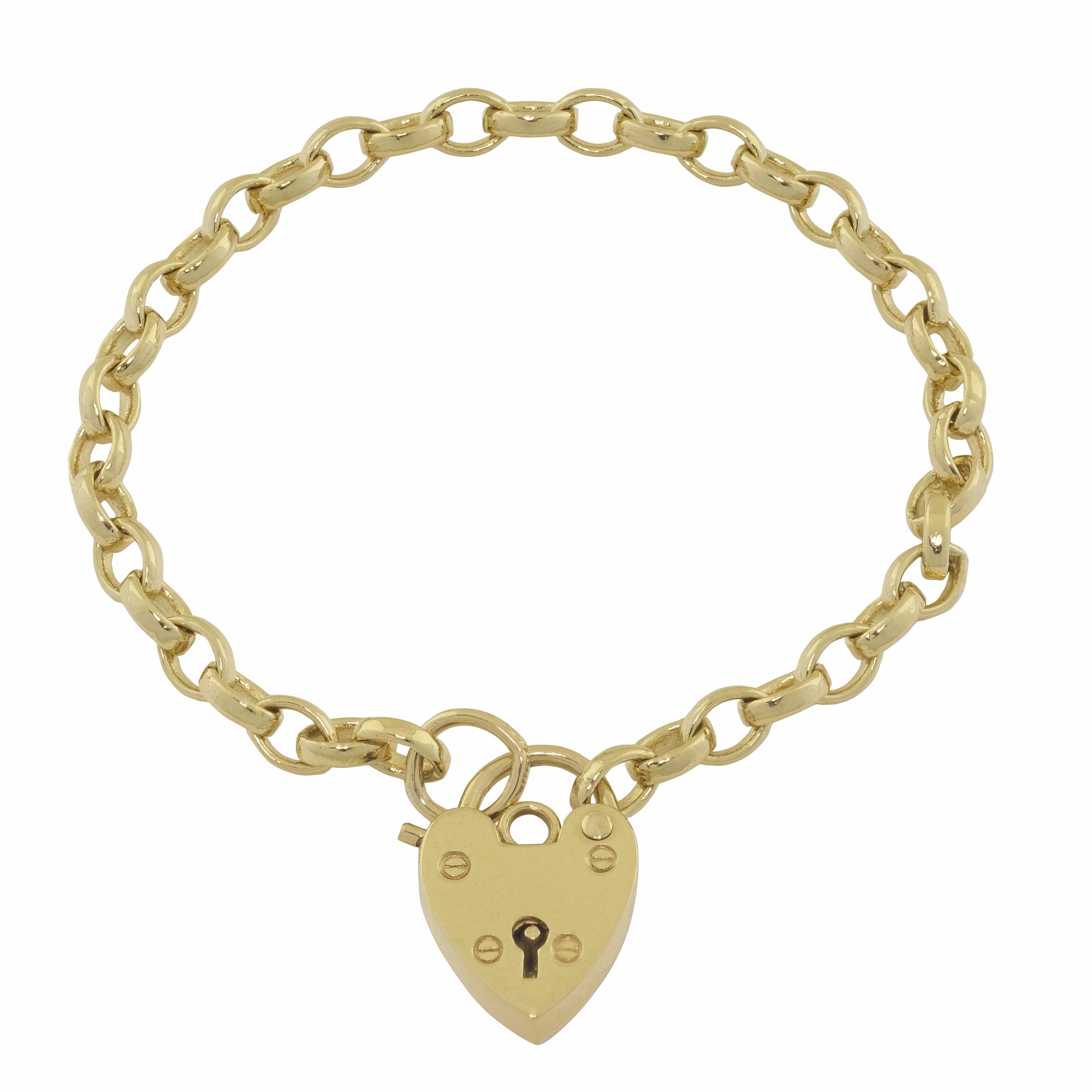 9ct Yellow Gold Baby/Children's Belcher Bracelet