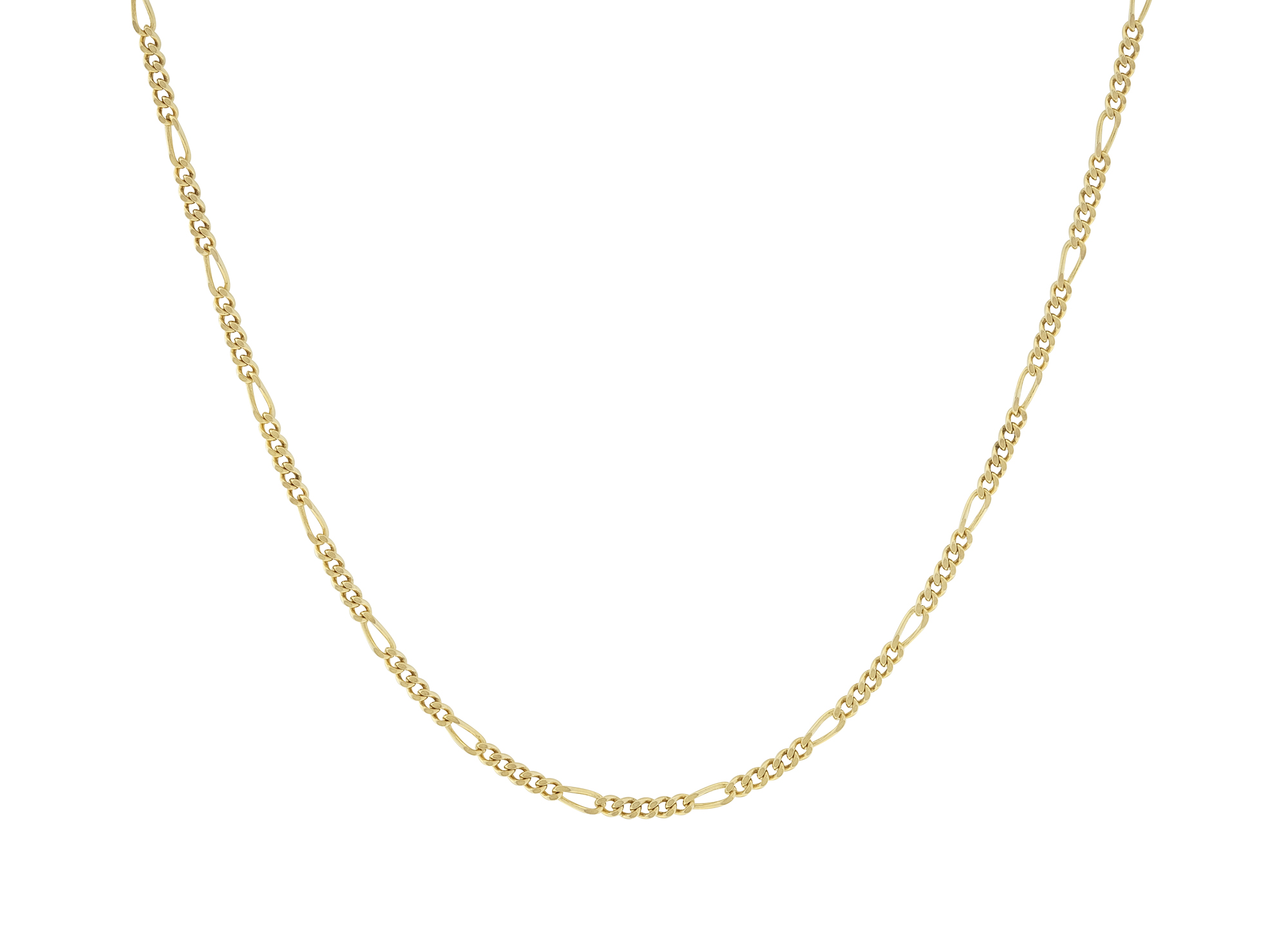 9ct Yellow Gold Figaro Chain 16" 2.5mm