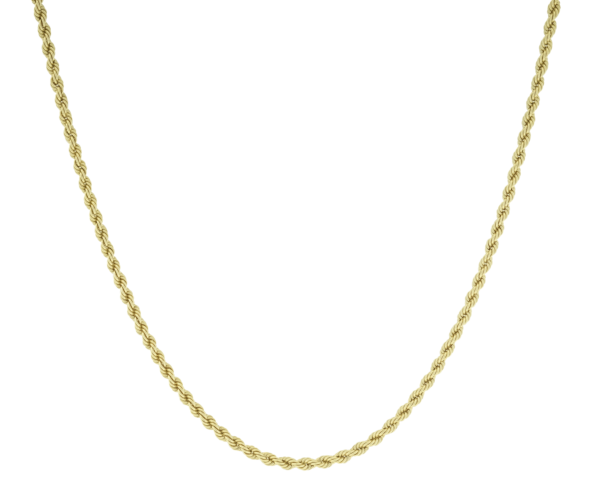 9ct Yellow Gold Children's Rope Chain 18" 2.5mm