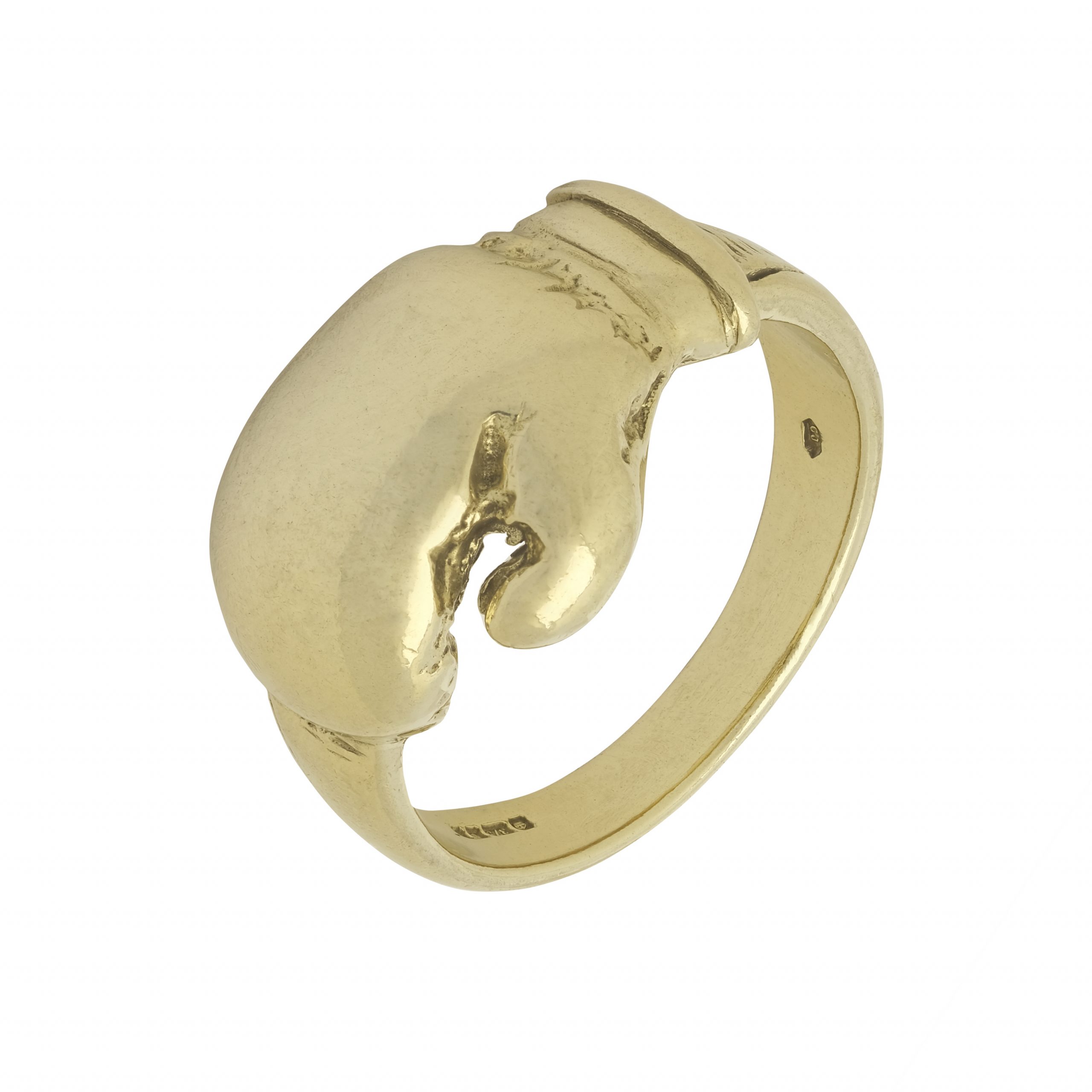 9ct Yellow Gold Boxing Glove Ring - Britannia Jewellery