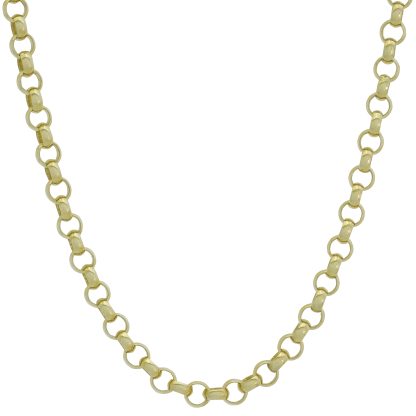 9ct Yellow Gold Belcher Chain 27" 2.5mm