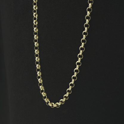 9ct Yellow Gold Belcher Chain 27" 2.5mm - Image 2