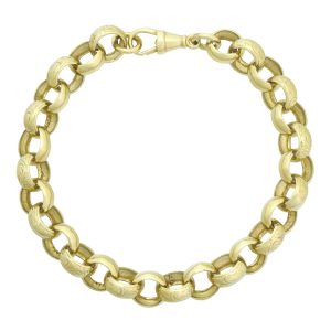 white gold belcher bracelet