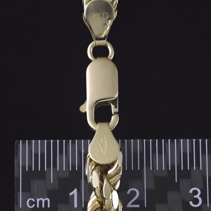 9ct Yellow Gold Diamond Cut Rope Chain 24" 5.5mm - Image 3
