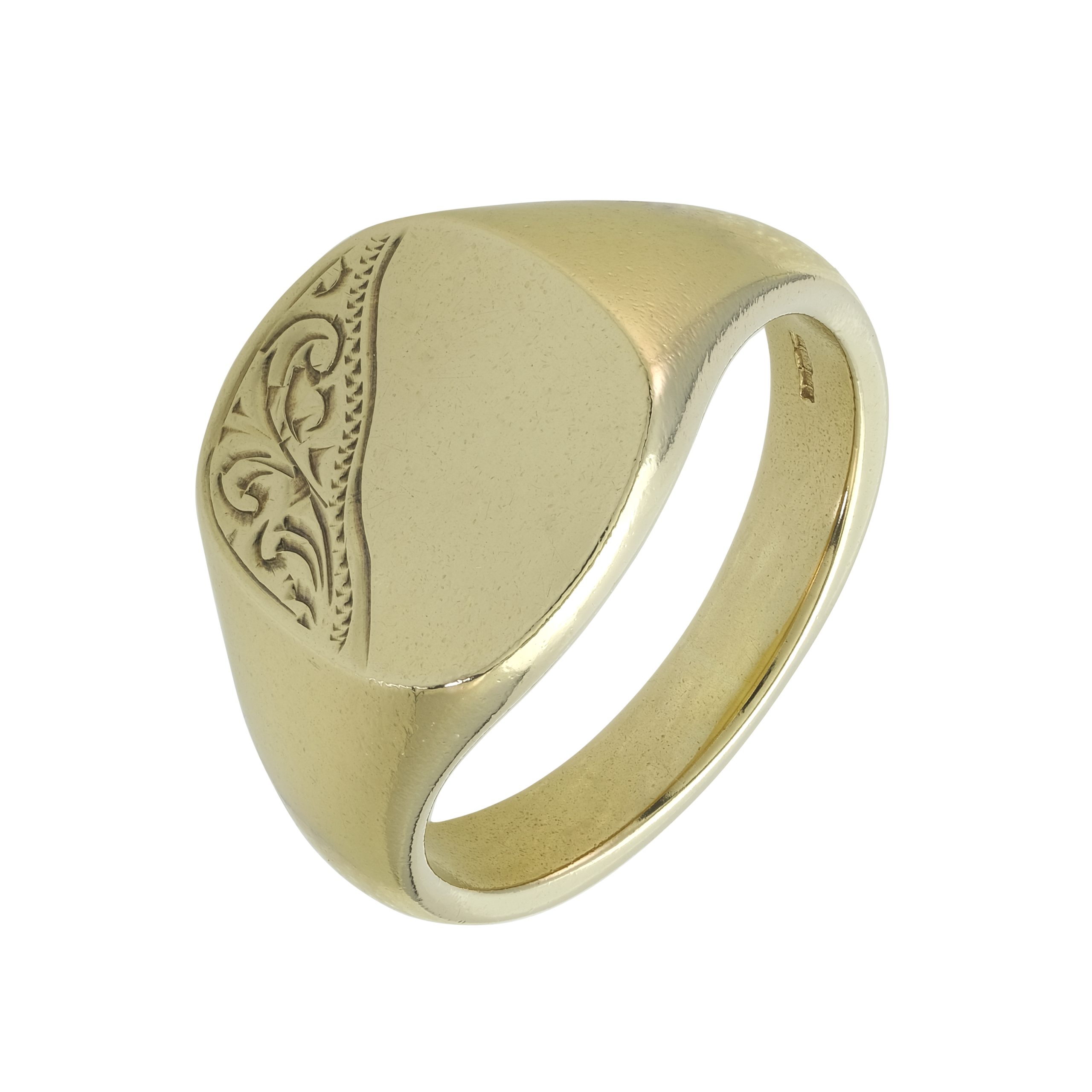 9ct Yellow Gold Signet Ring - Britannia Jewellery