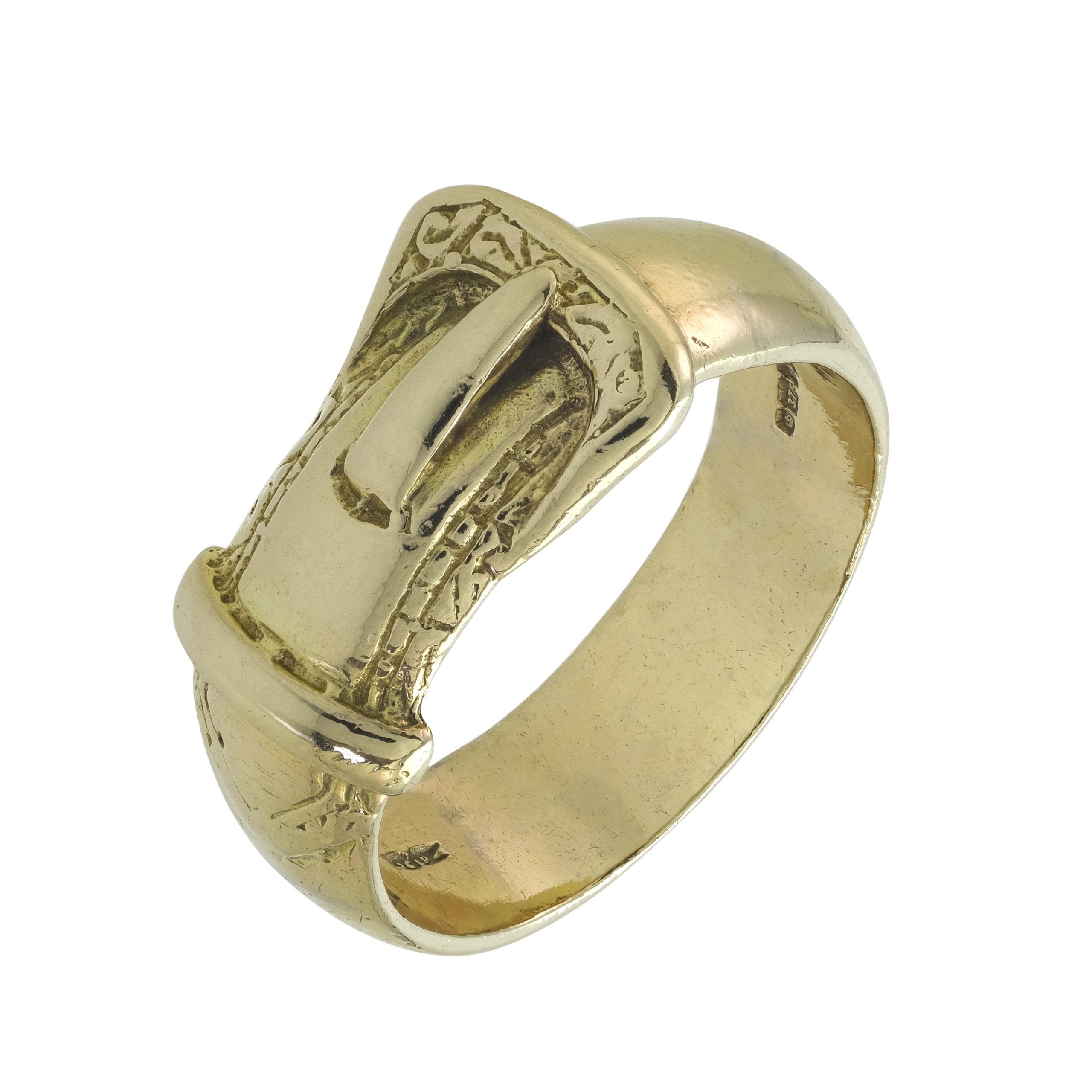 Victorian 18ct Gold Gypsy Ring set with a Large Old Mine Cut Diamond (7U) |  The Antique Jewellery Company