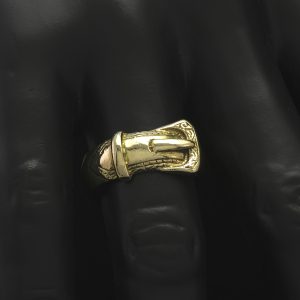 Buckle Rings - 9ct Gold & Diamond Buckle Rings for Men & Women