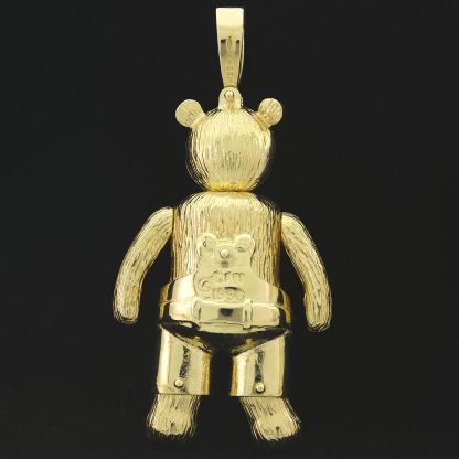 9ct Yellow Gold Ruby & Gemstone Teddy Bear Pendant - Image 3