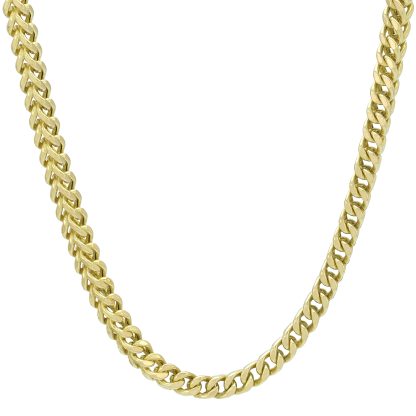9ct Yellow Gold Franco Chain 24" 4mm