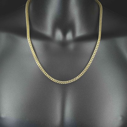 9ct Yellow Gold Franco Chain 24" 4mm - Image 2