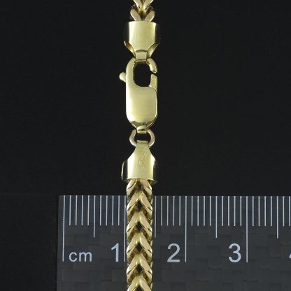 9ct Yellow Gold Franco Chain 24" 4mm - Image 3