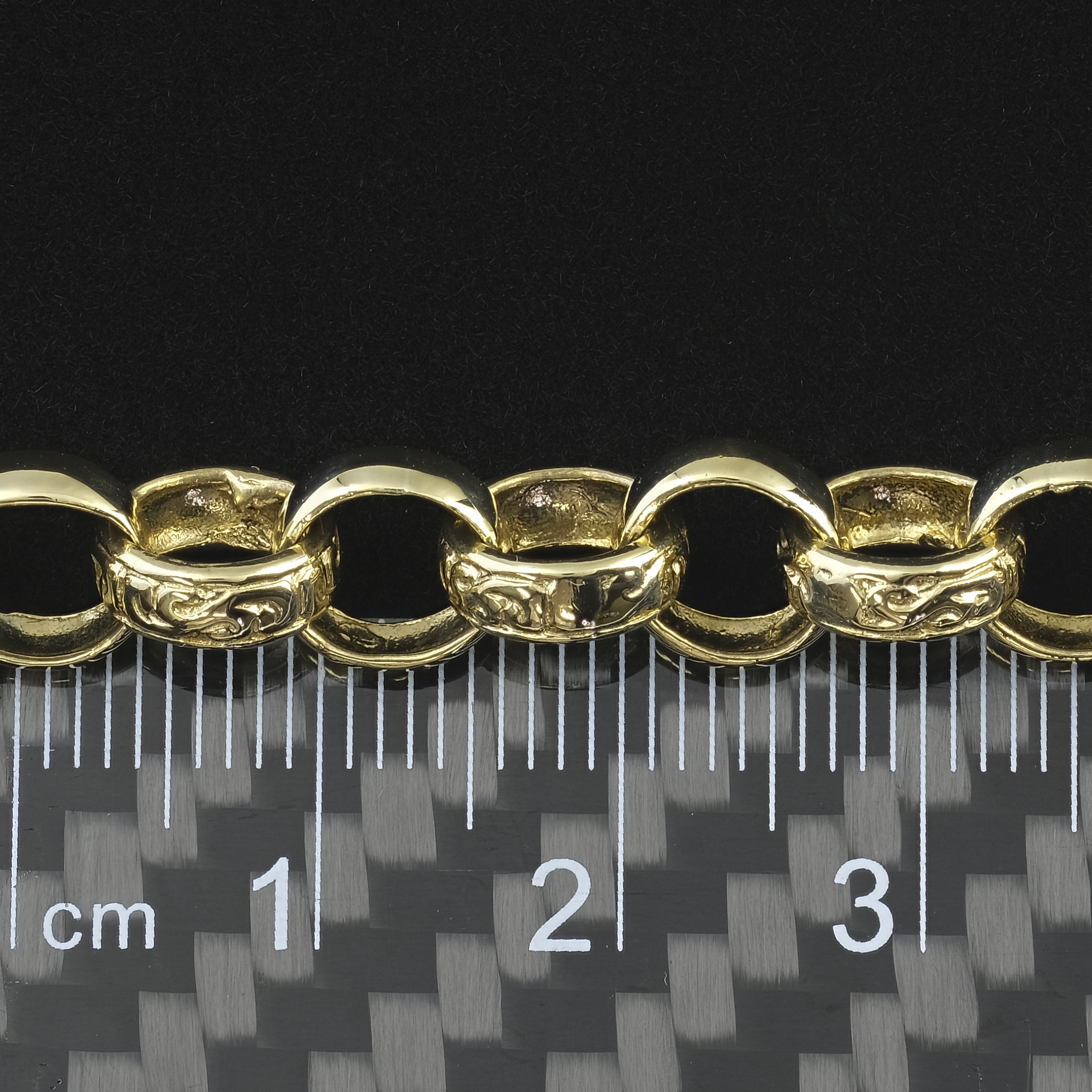 9ct Yellow Gold Belcher Bracelet 8