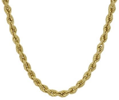 9ct Yellow Gold Rope Chain 27" 5mm