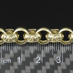 9ct Yellow Gold Belcher Bracelet 7.5″ 6mm