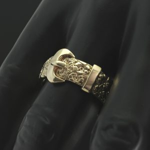 Mens gold buckle hot sale rings for sale