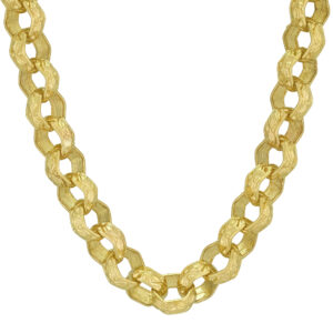 Thick gold hot sale belcher chain