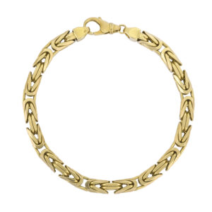 King Bracelets 9ct Gold King Link Bracelets for Men Women
