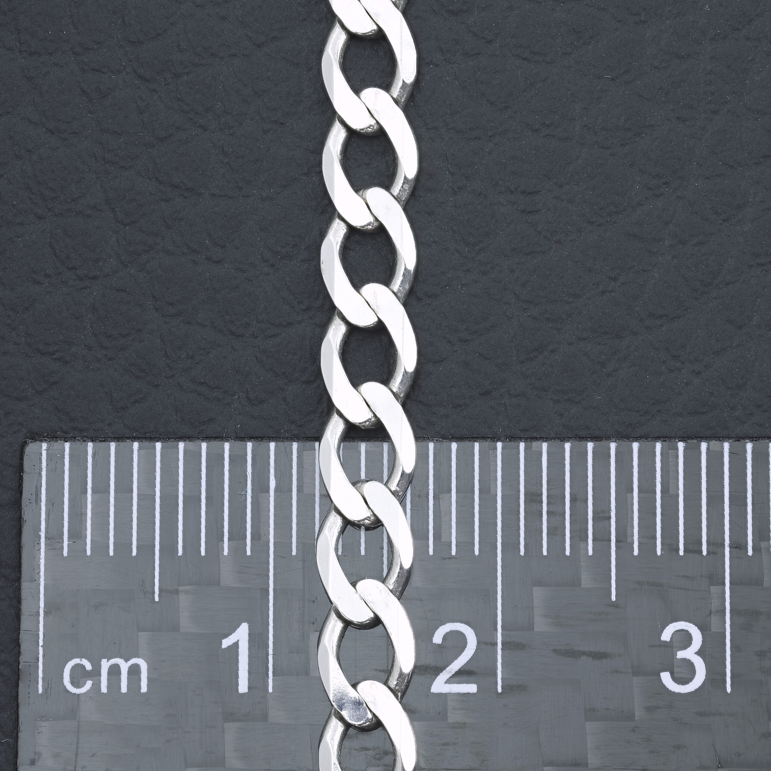 14kt White Gold 20 Inch Curb Chain Necklace - .42mm Thick With Spring Ring Clasp - Made In USA