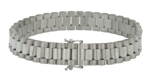 9ct White Gold Watch Strap Bracelet 8.75″ 12mm