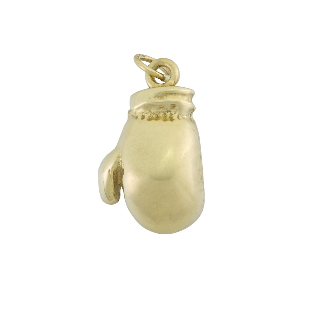 9ct Yellow Gold Boxing Glove Pendant Britannia Jewellery