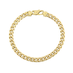 9ct Yellow Gold Curb Bracelet 9&#8243; 6.5mm