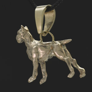 9ct Yellow Gold dog Pendant