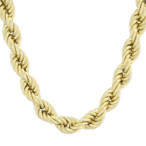 9ct Yellow Gold Rope Chain 26.5″ 9mm