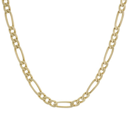 9ct Yellow Gold Figaro Chain 22.5" 4.5mm