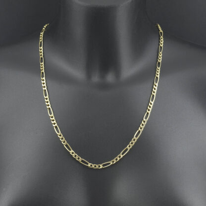 9ct Yellow Gold Figaro Chain 22.5" 4.5mm - Image 2