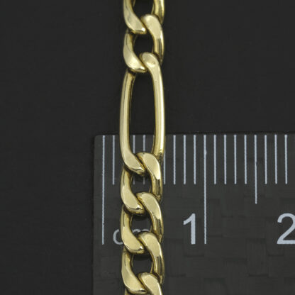 9ct Yellow Gold Figaro Chain 22.5" 4.5mm - Image 5