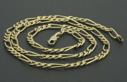9ct Yellow Gold Figaro Chain 22.5" 4.5mm - Image 4
