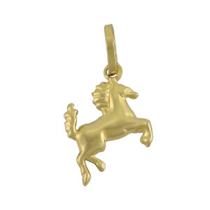 18ct Yellow Gold Horse Pendant