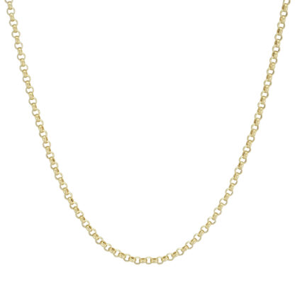9ct Yellow Gold Belcher Chain 19.5" 2.5mm