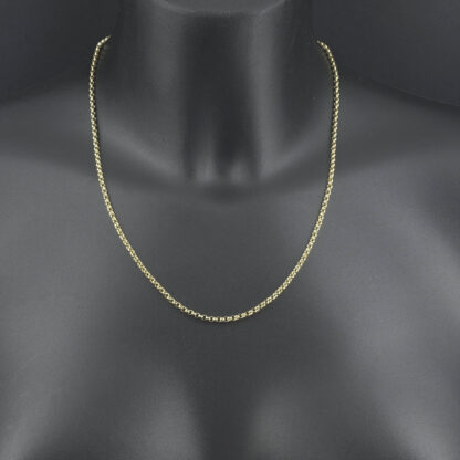 9ct Yellow Gold Belcher Chain 19.5" 2.5mm - Image 2