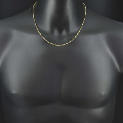9ct Yellow Gold Belcher Chain 19.5" 2.5mm - Image 3